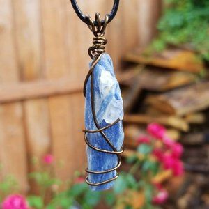 SOLD!! - Raw Blue Kyanite Hand Wrapped Healing